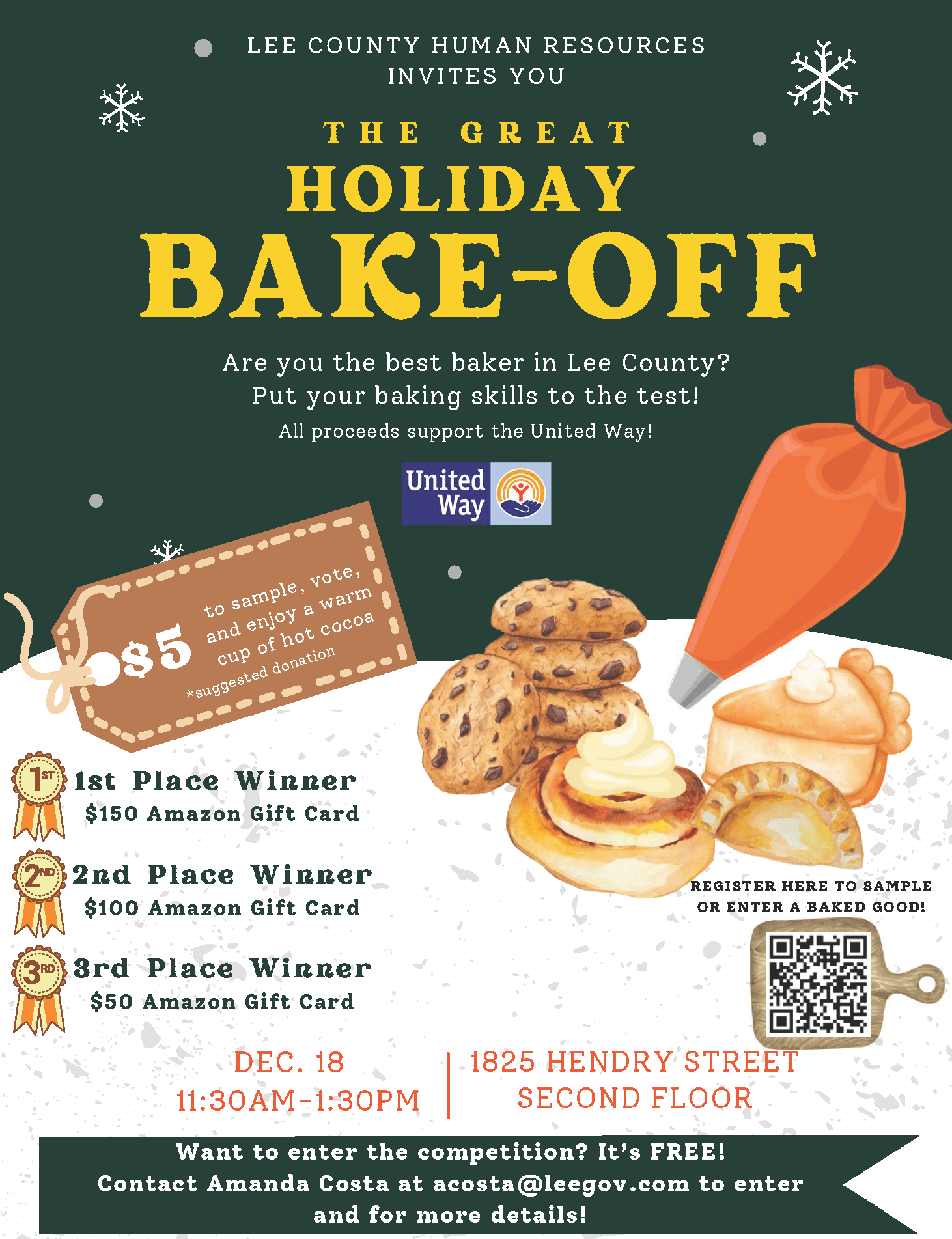 Holiday BakeOff United Way of Lee, Hendry, and Glades